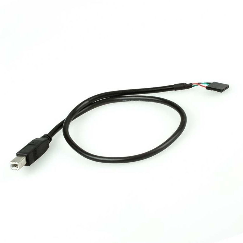 USB 2.0 cable, plug B male to 5 pin board connector, 50cm