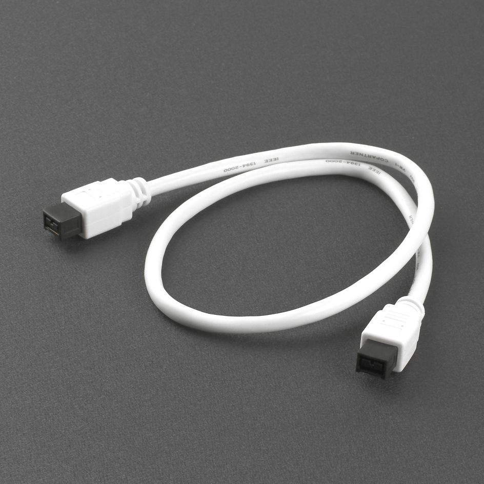 FireWire 800 cable in PREMIUM quality, 9-to-9, white, 50cm FireWire 800 cable in PREMIUM quality, 9-to-9, white, 50cm