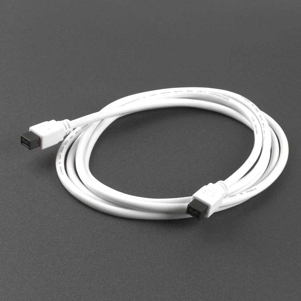 FireWire 800 cable in PREMIUM quality, 9-to-9, white, 2m FireWire 800 cable in PREMIUM quality, 9-to-9, white, 2m