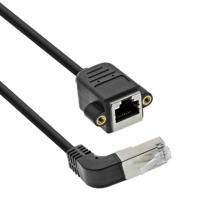 Mounting cable Cat.5e RJ45 female with 2 screws 50cm