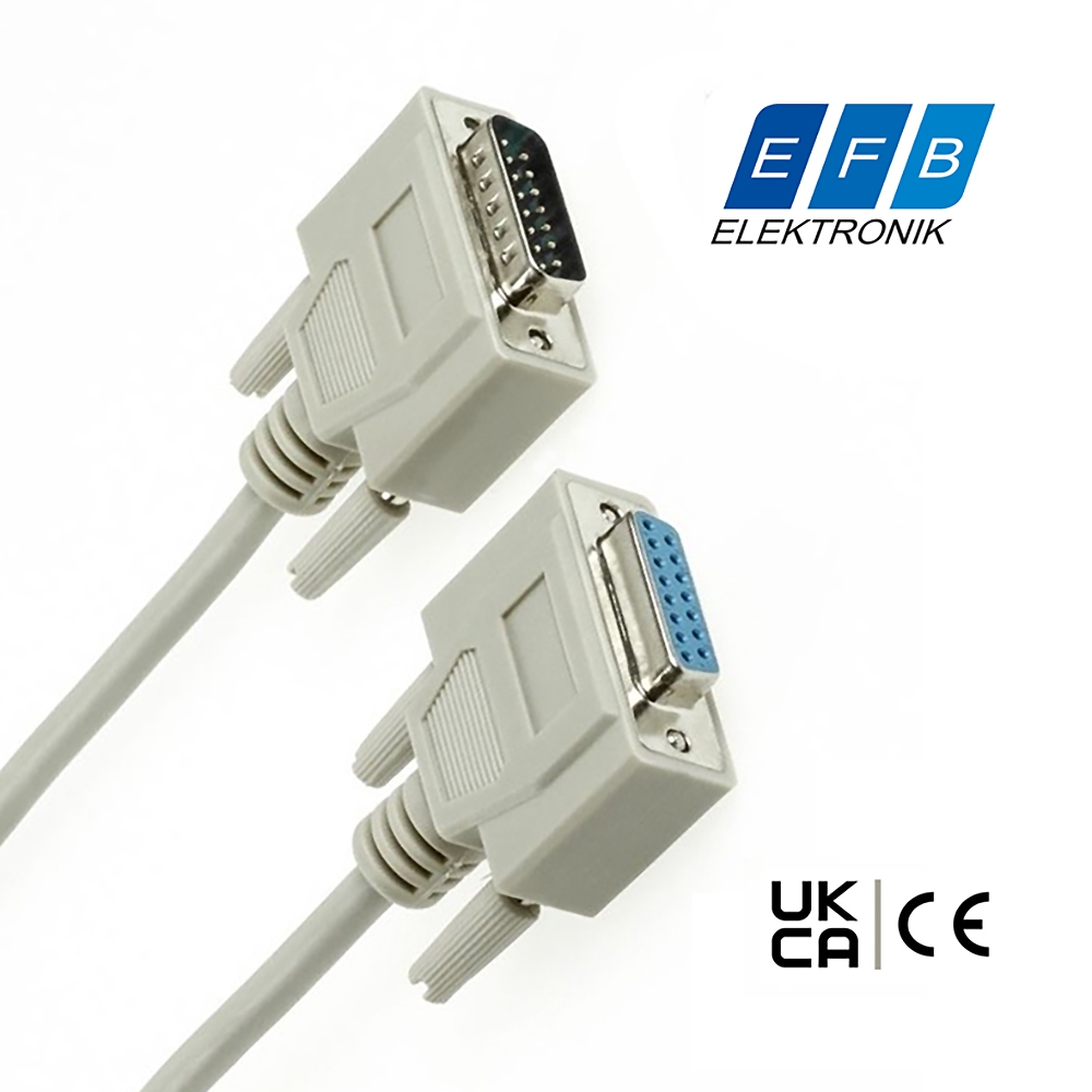 Cable DB15 male to female 3m