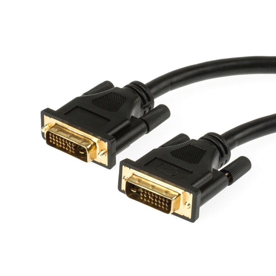 DVI cable DVI-D DUAL-LINK 24+1 3m BLACK