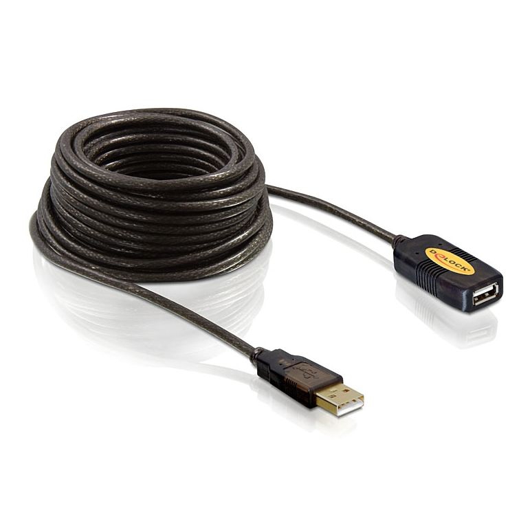 Active USB 2.0 extension cable 10m (repeater cable with booster)