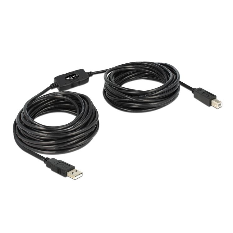 Active USB 2.0 cable AB with integrated BOOSTER 11m