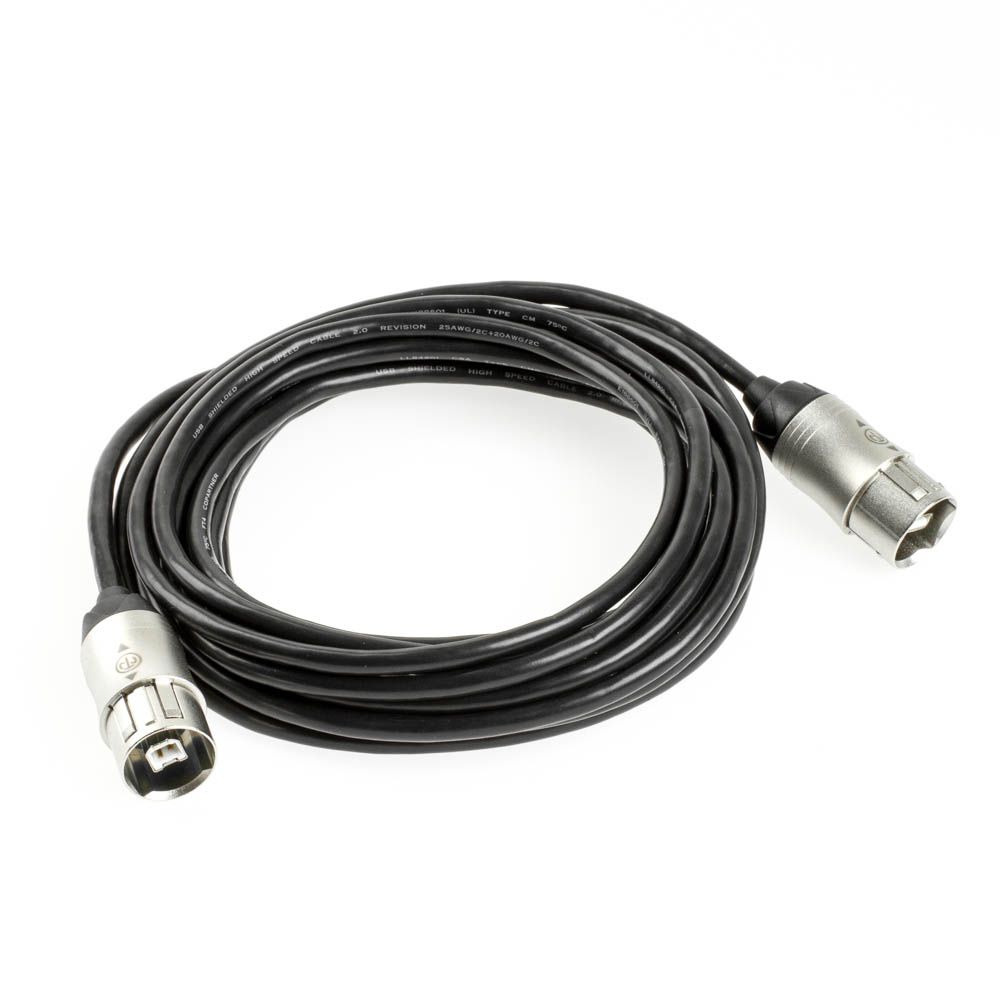 USB Cable AB metal casing NEUTRIK 5m