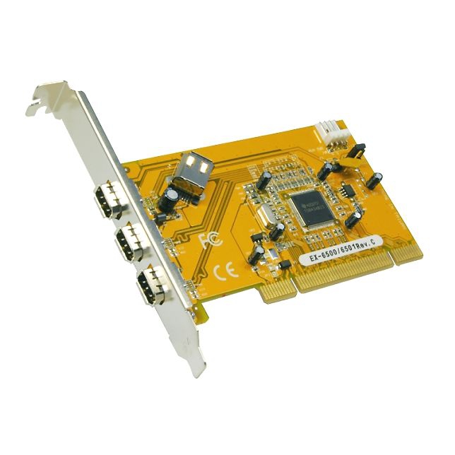 PCI card Firewire 400 with Texas Instruments chip 3+1 ports