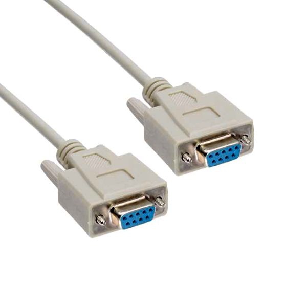 NULL Modem cable 2x DB9 female with Cross Over Pinout 2m
