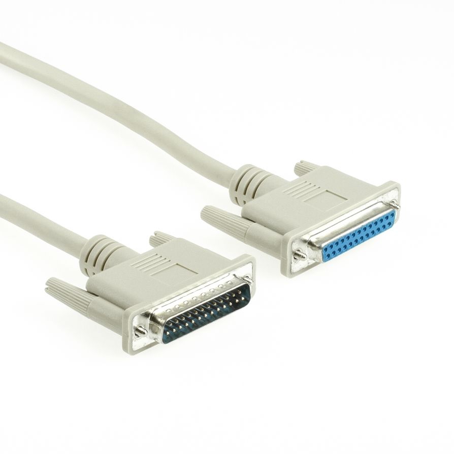 data cable DB25 male-female 1-to-1 30m