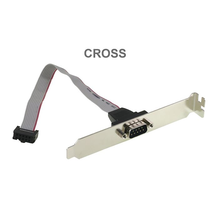 Slot Adapter DB9 male with 25cm cable SERIAL with special CROSS pinout