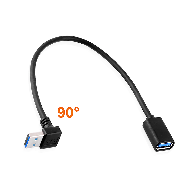 USB 3.0 extension cable AA ANGLED UP about 30cm