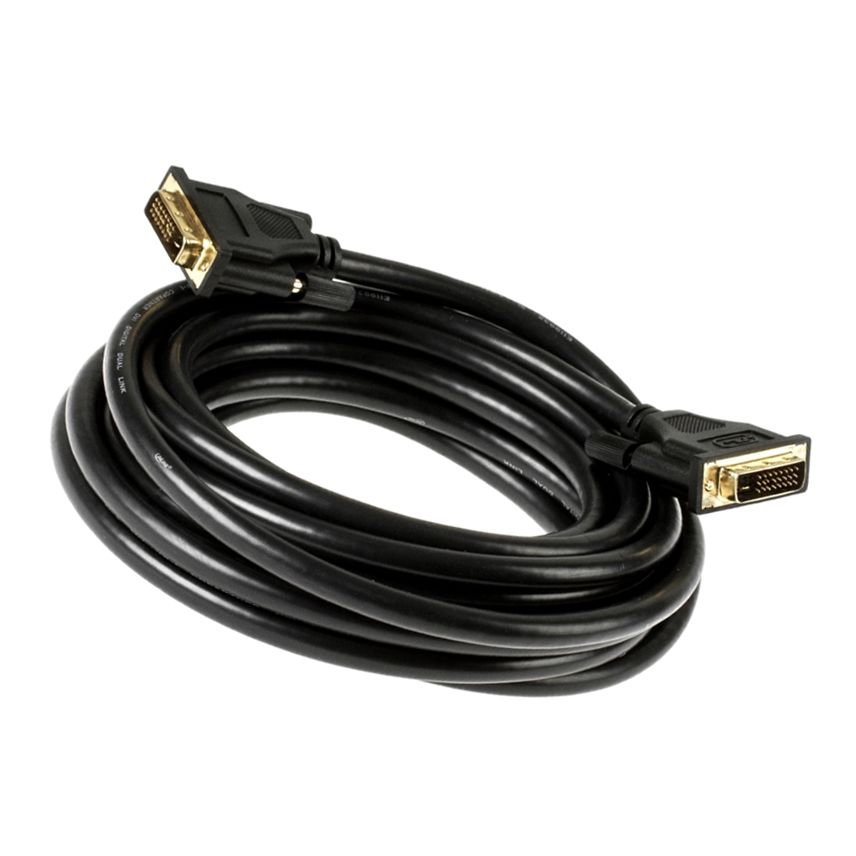DVI cable DVI-D DUAL-LINK 24+1 5m BLACK DVI cable DVI-D DUAL-LINK 24+1 5m BLACK