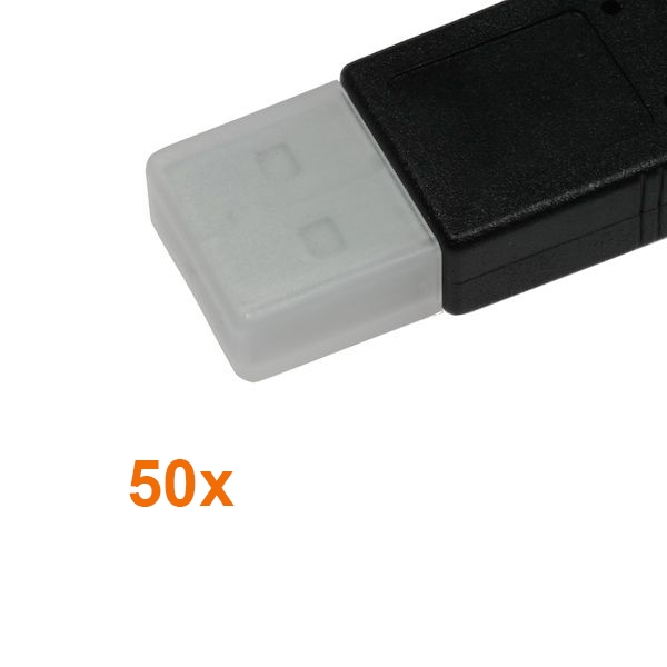 Dust boot for USB A male, pack with 50 pcs